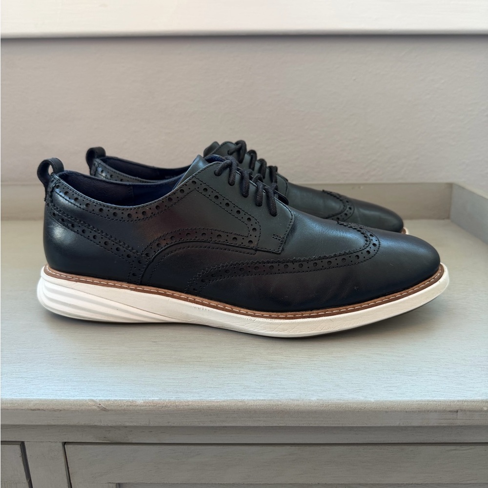 Cole Haan Black Leather Wing Tip - Men’s Size 12